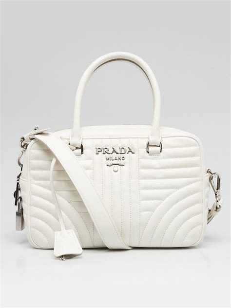 prada diagramme top handle white|Prada re edition handbags.